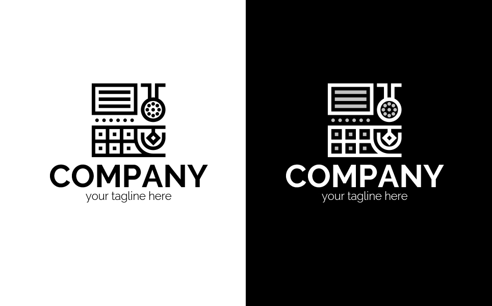 Download Шаблон логотипа "Kitchen appliances Logo Template" / Kitchen appliances Logo Template - Шаблон логотипа на тему графика stove,oven,meat,grinder,blender,kitchen,appliances,catering,cafe,restaurant,food,cooking,cook,sign,minimalism,one,color,two,colors,emblem