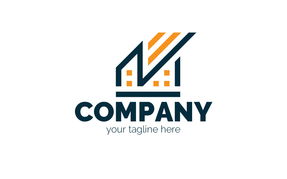 Download Шаблон логотипа "House with a Bright Roof Logo Template" / House with a Bright Roof Logo Template - Шаблон логотипа на тему графика t,house,country,cottage,real,estate,construction,architecture,roof,lighting,security,smart,home,repair,sign,minimalism,one,color,two,colors