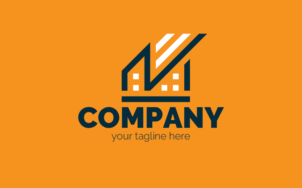 Download Шаблон логотипа "House with a Bright Roof Logo Template" / House with a Bright Roof Logo Template - Шаблон логотипа на тему графика t,house,country,cottage,real,estate,construction,architecture,roof,lighting,security,smart,home,repair,sign,minimalism,one,color,two,colors