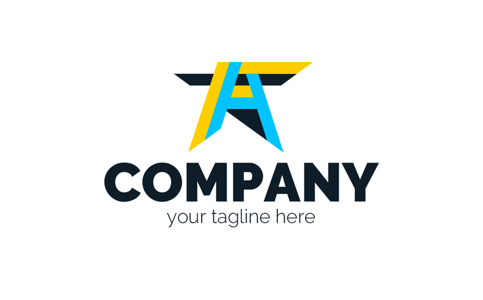 Download Шаблон логотипа "A + F + star Logo Template" / A + F + star Logo Template - Шаблон логотипа на тему графика a,f,t,star,media,music,artist,real,estate,architecture,printing,industry,manufacturing,energy,lawyer,business,cafe,restaurant,entertainment,finance