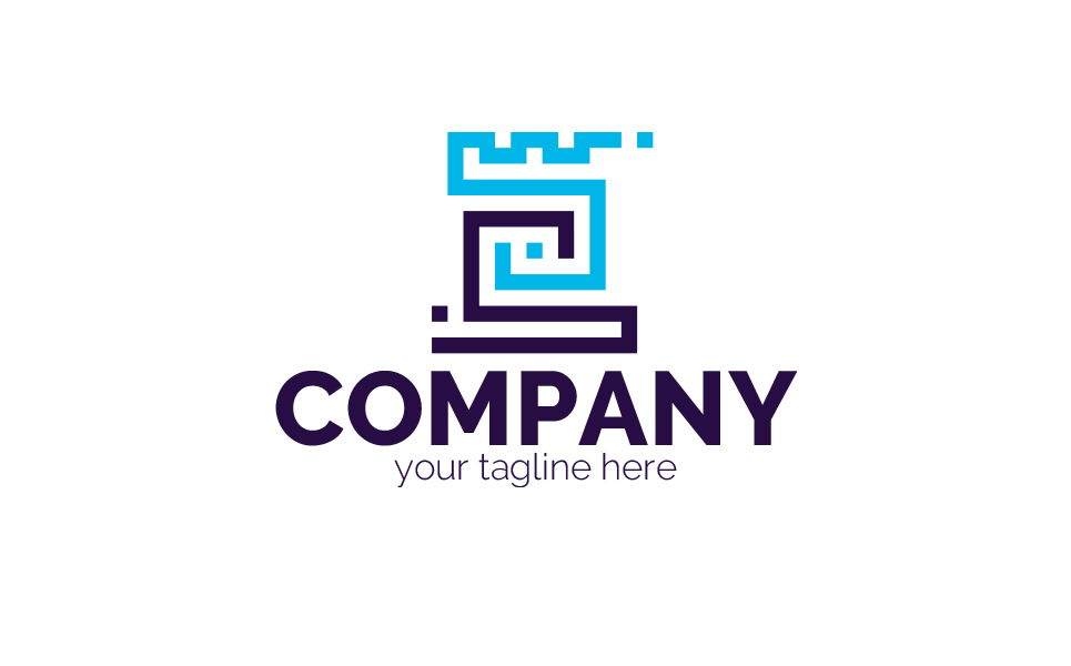 Download Шаблон логотипа "Chess rook Logo Template" / Chess rook Logo Template - Шаблон логотипа на тему графика s,chess,rook,business,finance,real,estate,construction,surveillance,security,protection,look,face,fortress,unification,square,sign,minimalism,one,color