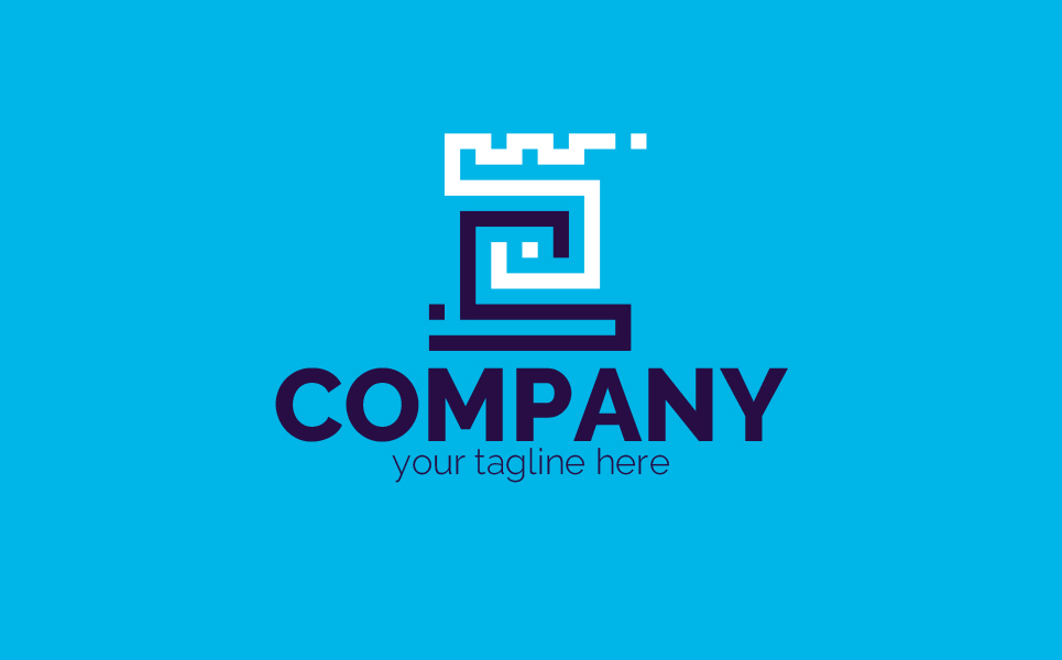 Download Шаблон логотипа "Chess rook Logo Template" / Chess rook Logo Template - Шаблон логотипа на тему графика s,chess,rook,business,finance,real,estate,construction,surveillance,security,protection,look,face,fortress,unification,square,sign,minimalism,one,color