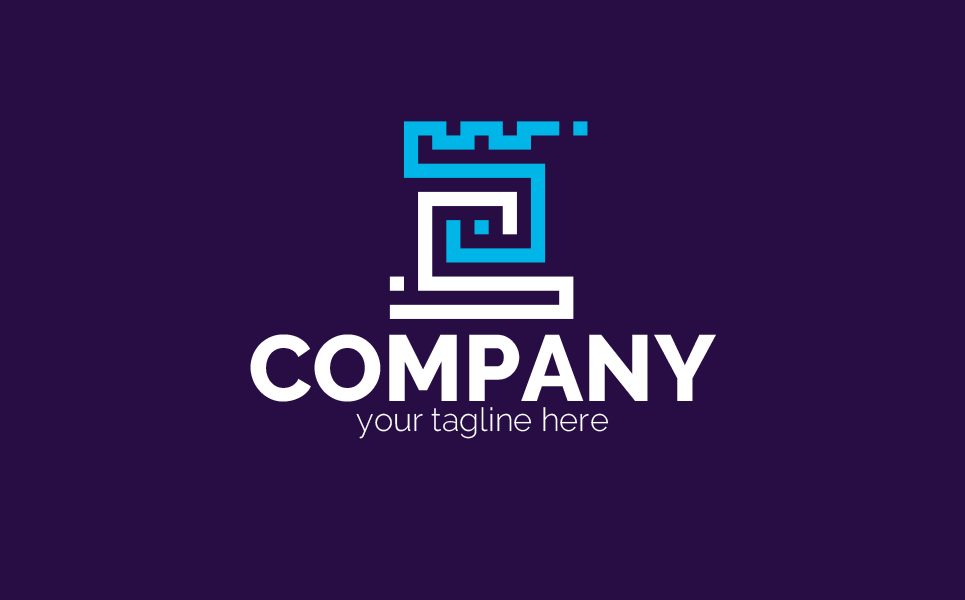 Download Шаблон логотипа "Chess rook Logo Template" / Chess rook Logo Template - Шаблон логотипа на тему графика s,chess,rook,business,finance,real,estate,construction,surveillance,security,protection,look,face,fortress,unification,square,sign,minimalism,one,color