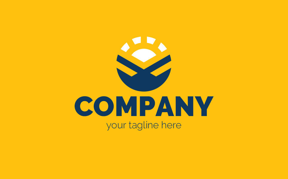 Download Шаблон логотипа "Sunrise Logo Template" / Sunrise Logo Template - Шаблон логотипа на тему графика sun,rays,sunrise,mountains,peak,business,development,growth,finance,tourism,travel,training,personal,nature,ecology,agriculture,sign,minimalism,one,color