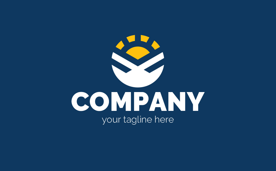 Download Шаблон логотипа "Sunrise Logo Template" / Sunrise Logo Template - Шаблон логотипа на тему графика sun,rays,sunrise,mountains,peak,business,development,growth,finance,tourism,travel,training,personal,nature,ecology,agriculture,sign,minimalism,one,color