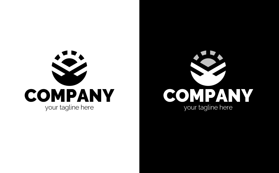 Download Шаблон логотипа "Sunrise Logo Template" / Sunrise Logo Template - Шаблон логотипа на тему графика sun,rays,sunrise,mountains,peak,business,development,growth,finance,tourism,travel,training,personal,nature,ecology,agriculture,sign,minimalism,one,color