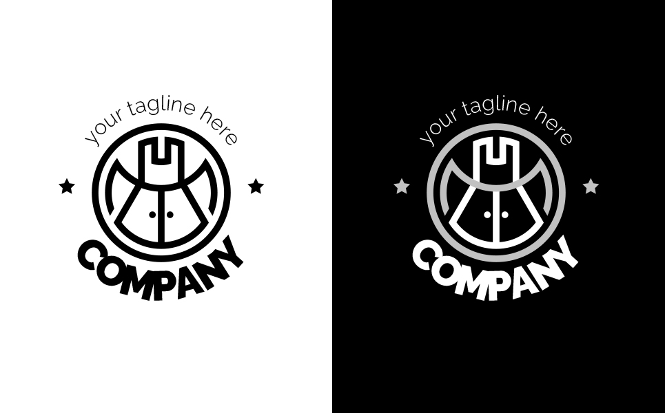 Download Шаблон логотипа "Kitchen Logo Template" / Kitchen Logo Template - Шаблон логотипа на тему графика kitchen,set,furniture,apron,cooking,food,accessories,circle,sign,minimalism,one,color,two,colors,emblem