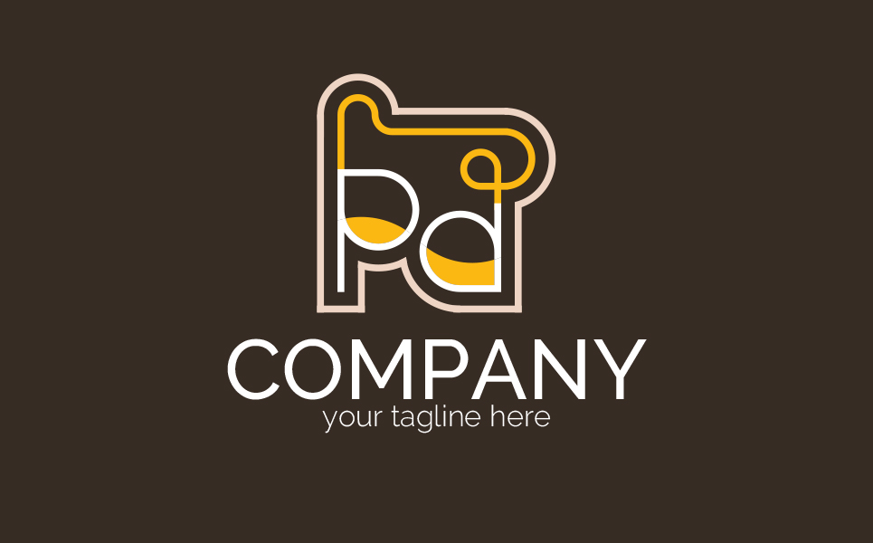 Download Шаблон логотипа "Distillation Logo Template" / Distillation Logo Template - Шаблон логотипа на тему графика p,d,beer,cafe,brewery,wine,drink,distillation,liquid,transfusion,chemistry,signs,minimalism,one,color,two,colors,three,four,emblem