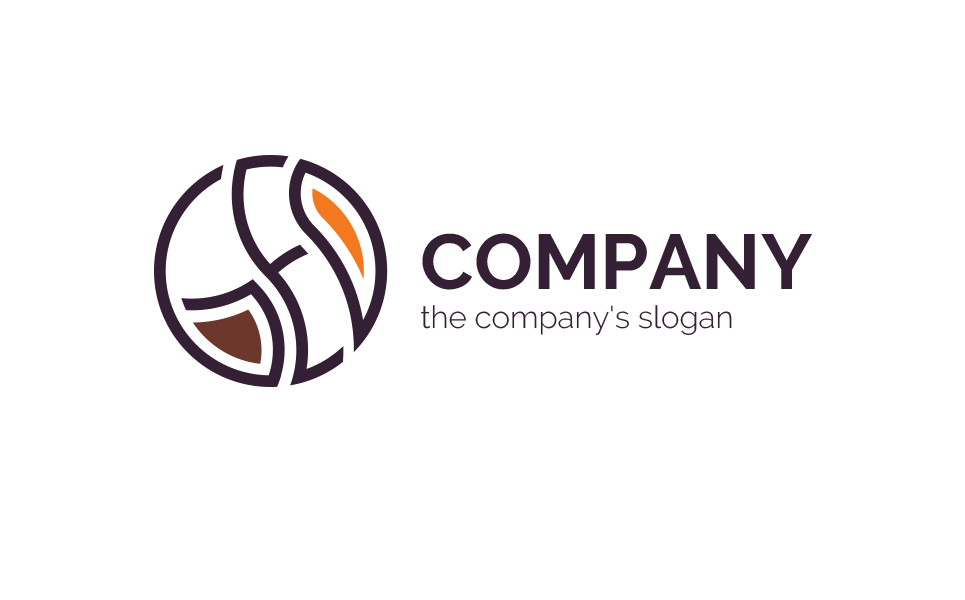 Download Шаблон логотипа "Coffee Logo Template" / Coffee Logo Template - Шаблон логотипа на тему графика circle,coffee,cup,of,bean,aroma,hot,steam,house,geometric,proportional,3,colors,1,color,line