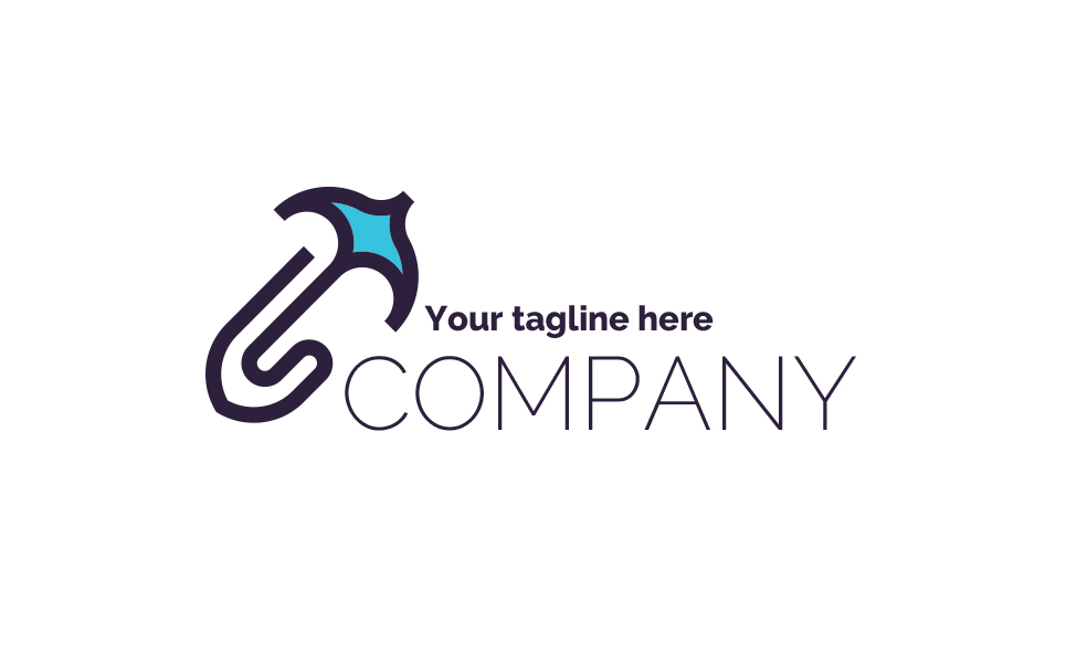 Download Шаблон логотипа "Paper Clip + Umbrella + Bird + S Logo Template" / Paper Clip + Umbrella + Bird + S Logo Template - Шаблон логотипа на тему графика logo,sign,two,colors,one,color,emblem,speaker,paper,clip,umbrella,bird,flight,s,shovel