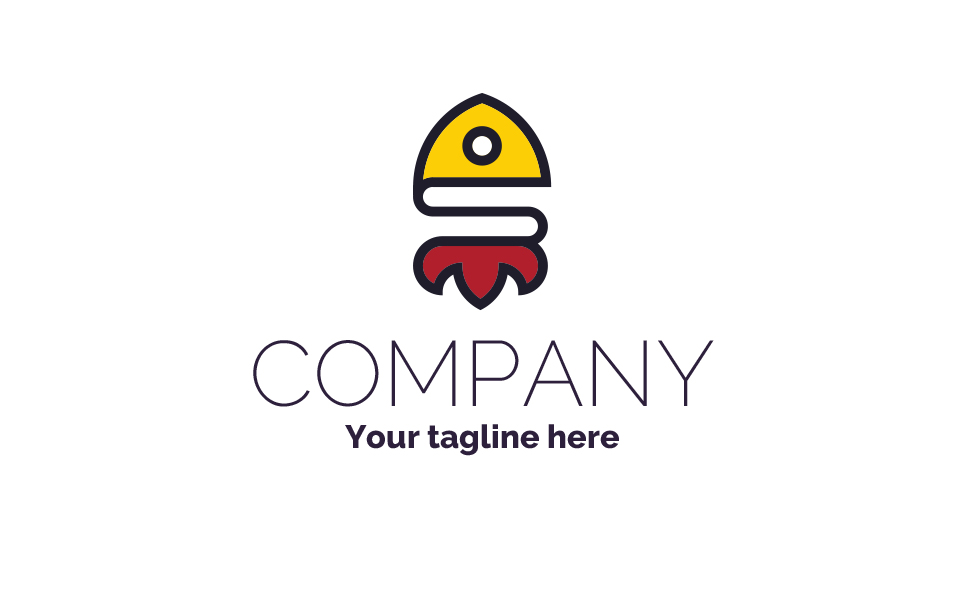 Download Шаблон логотипа "Fish + rocket + warrior Logo Template" / Fish + rocket + warrior Logo Template - Шаблон логотипа на тему графика logo,sign,three,colors,two,one,color,emblem,speaker,fish,rocket,warrior,viking,helmet,s