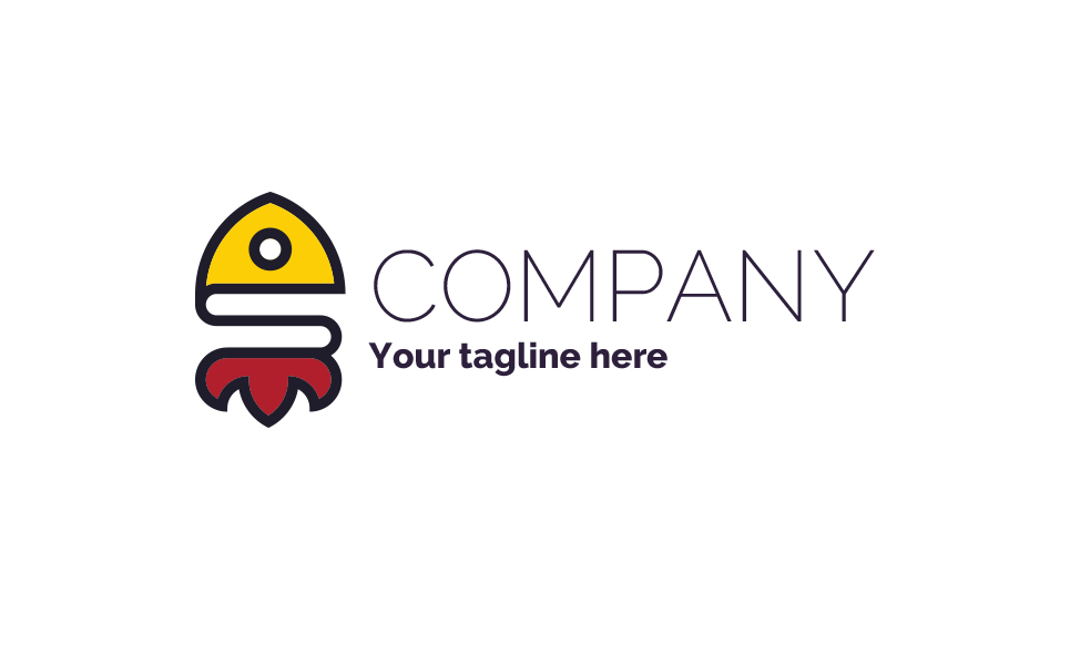 Download Шаблон логотипа "Fish + rocket + warrior Logo Template" / Fish + rocket + warrior Logo Template - Шаблон логотипа на тему графика logo,sign,three,colors,two,one,color,emblem,speaker,fish,rocket,warrior,viking,helmet,s