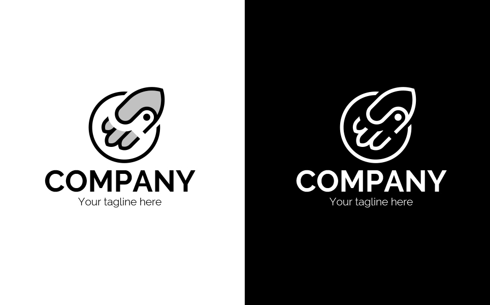 Download Шаблон логотипа "Rocket Logo Template" / Rocket Logo Template - Шаблон логотипа на тему графика logo,sign,two,colors,one,color,emblem,dynamics,circle,earth,rocket,warrior,helmet,protection,insurance,innovation,development,space,flight