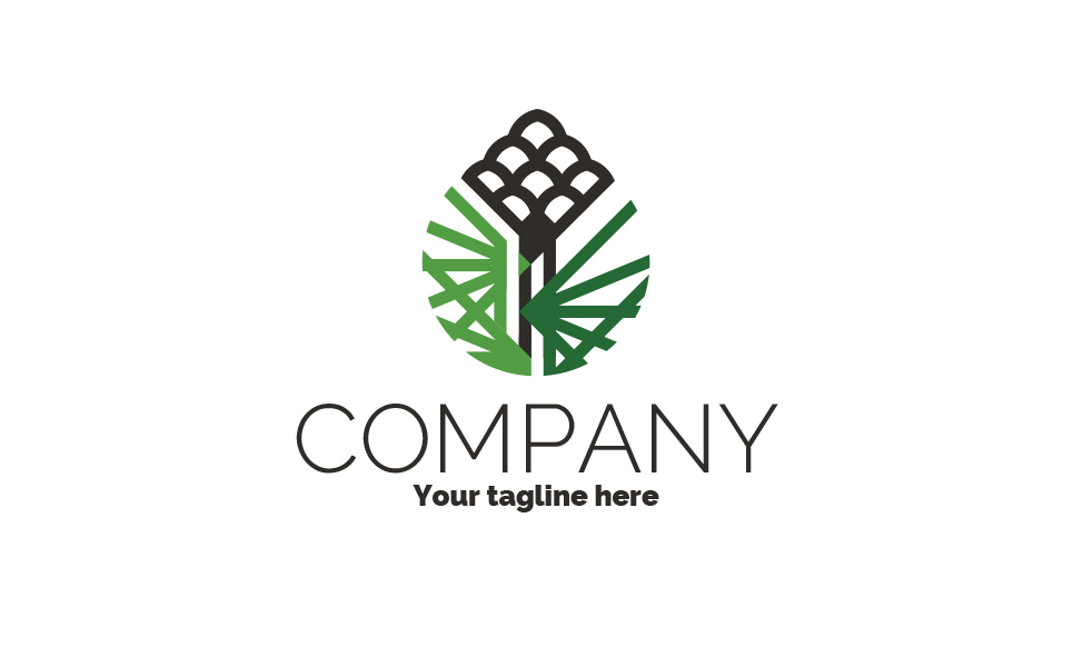 Download Шаблон логотипа "Needles and Сone Logo Template" / Needles and Сone Logo Template - Шаблон логотипа на тему графика pine,cone,spruce,christmas,tree,cedar,nut,needles,nature,ecology,plants,logo,sign,minimalism,one,color,two,colors,three,emblem