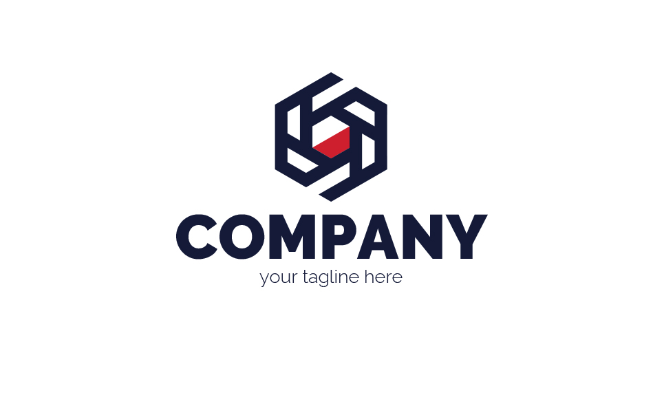 Download Шаблон логотипа "Aperture camera Logo Template" / Aperture camera Logo Template - Шаблон логотипа на тему графика hexagon,aperture of the camera,sight,target,movement,dynamics,accuracy,logo,sign,minimalism,two colors,emblem