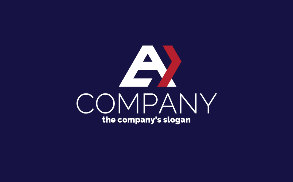Download Шаблон логотипа "A + arrow Logo Template" / A + arrow Logo Template - Шаблон логотипа на тему графика arrow,forward,triangle,pyramid,dynamics,purposeful,goal,movement,development leader,logo,sign,minimalism,one color,two colors,emblem,letter a