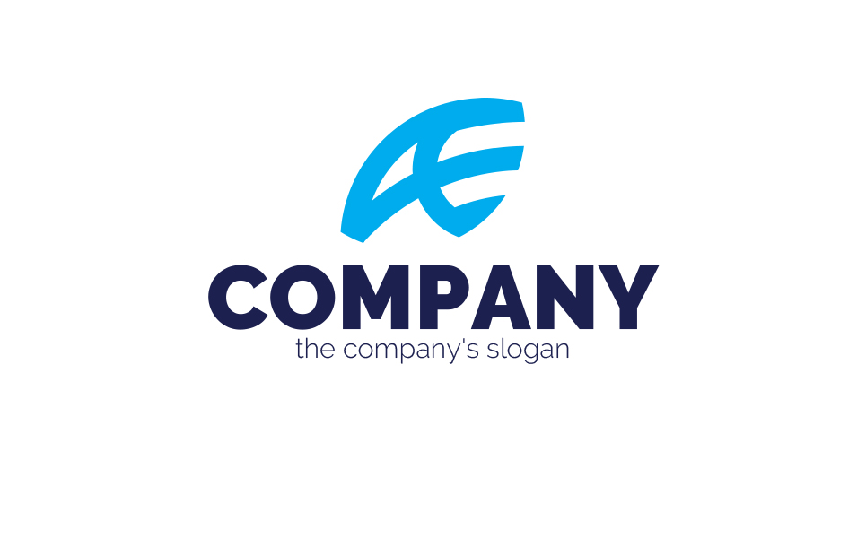 Download Шаблон логотипа "A + E + air Logo Template" / A + E + air Logo Template - Шаблон логотипа на тему графика movement,dynamics,air,flight,ventilation,air conditioning,logo,sign,minimalism,one color,two colors,emblem,letter a,letter e