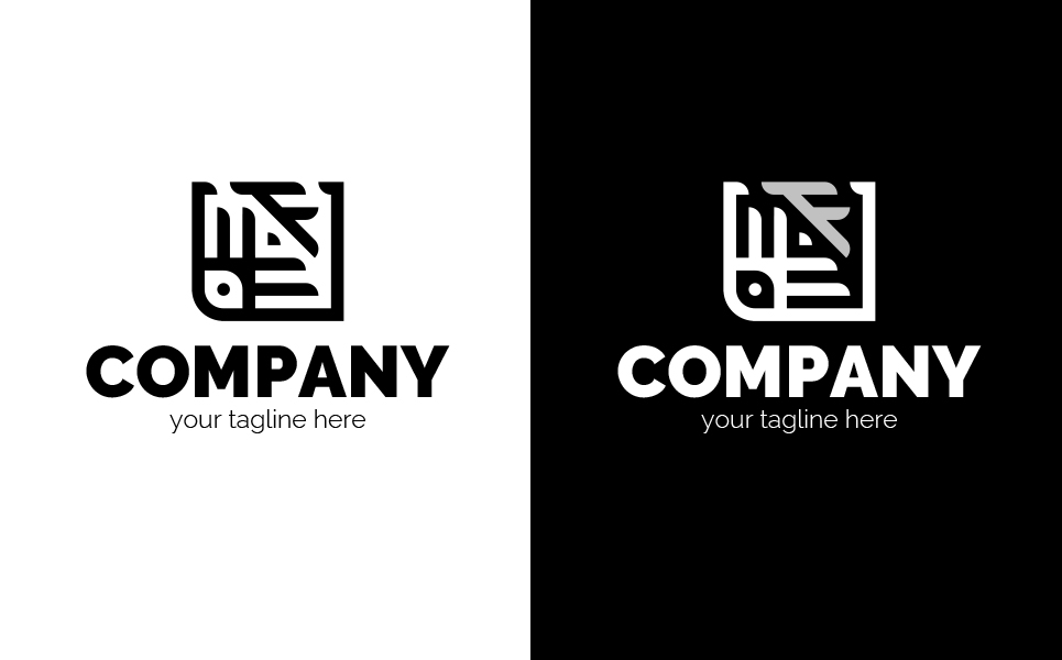 Download Шаблон логотипа "F + octopus Logo Template" / F + octopus Logo Template - Шаблон логотипа на тему графика letter f,octopus,tentacles,finance,help,support,square,rhombus,stability,business,logo,sign,minimalism,one color,two colors,emblem