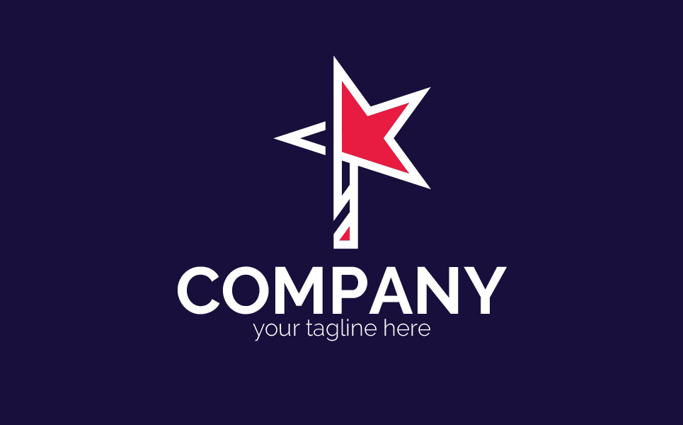 Download Шаблон логотипа "Star and Arrow Logo Template" / Star and Arrow Logo Template - Шаблон логотипа на тему графика star,arrow,pointer,geolocation,path,transportation,logistics,dynamics,lines,leader,movement,bright,sign,minimalism,one color,two colors,emblem