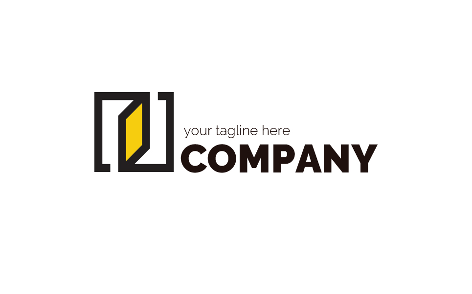 Download Шаблон логотипа "Door or Window Logo Template" / Door or Window Logo Template - Шаблон логотипа на тему графика door,window,entrance,production,sale,installation,rhombus,square,open,sign,minimalism,one color,two colors,emblem
