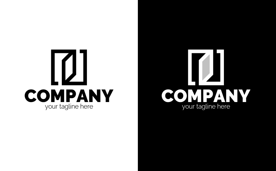 Download Шаблон логотипа "Door or Window Logo Template" / Door or Window Logo Template - Шаблон логотипа на тему графика door,window,entrance,production,sale,installation,rhombus,square,open,sign,minimalism,one color,two colors,emblem