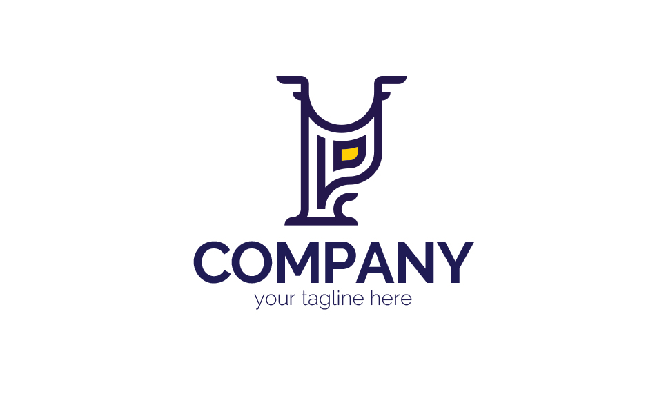 Download Шаблон логотипа "Letter P + Owl Logo Template" / Letter P + Owl Logo Template - Шаблон логотипа на тему графика letter p,owl,video surveillance,surveillance,protection,night vision,look,eye,sign,minimalism,one color,two colors,emblem