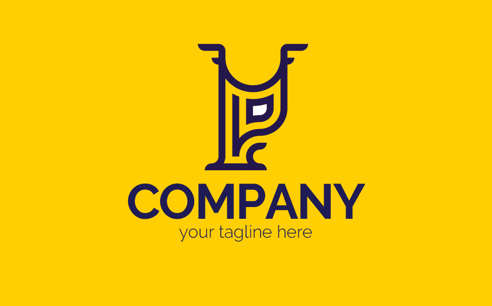 Download Шаблон логотипа "Letter P + Owl Logo Template" / Letter P + Owl Logo Template - Шаблон логотипа на тему графика letter p,owl,video surveillance,surveillance,protection,night vision,look,eye,sign,minimalism,one color,two colors,emblem