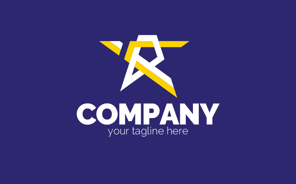 Download Шаблон логотипа "Letter R + Star Logo Template" / Letter R + Star Logo Template - Шаблон логотипа на тему графика letter r,letter a,letter p,star,movement,speed,space,leader,development,communication,technology,business,finance,real estate,bright,sign,minimalism,one color,two colors,emblem
