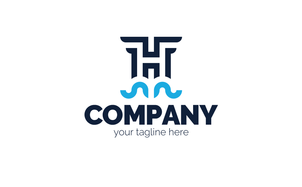 Download Шаблон логотипа "Letter H Above the Clouds Logo Template" / Letter H Above the Clouds Logo Template - Шаблон логотипа на тему графика letter h,clouds,height,stability,leader,building,skyscraper,business,finance,real estate,sign,minimalism,one color,two colors,emblem