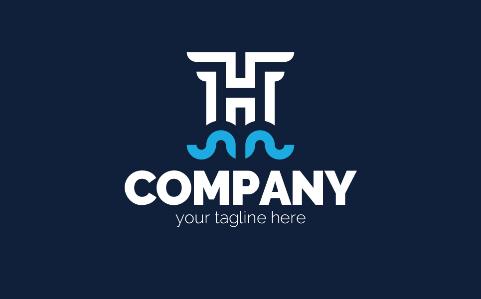 Download Шаблон логотипа "Letter H Above the Clouds Logo Template" / Letter H Above the Clouds Logo Template - Шаблон логотипа на тему графика letter h,clouds,height,stability,leader,building,skyscraper,business,finance,real estate,sign,minimalism,one color,two colors,emblem