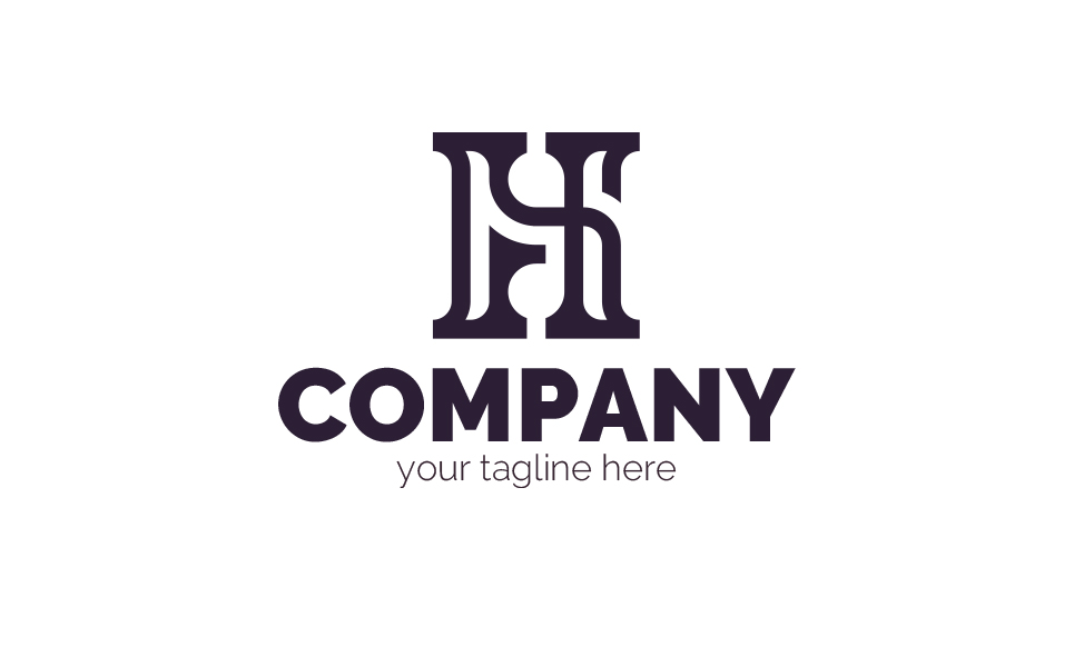 Download Шаблон логотипа "Elegant Letter H Logo Template" / Elegant Letter H Logo Template - Шаблон логотипа на тему графика letter h,elegance,decoration,interior,furniture,accessories,business,decor,plants,clothing,paintings,bouquets,perfumes,cosmetics,linen,real estate,sign,minimalism,one color,two colors