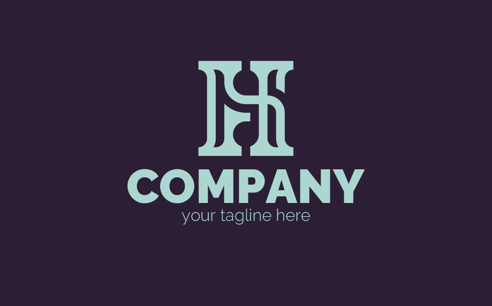 Download Шаблон логотипа "Elegant Letter H Logo Template" / Elegant Letter H Logo Template - Шаблон логотипа на тему графика letter h,elegance,decoration,interior,furniture,accessories,business,decor,plants,clothing,paintings,bouquets,perfumes,cosmetics,linen,real estate,sign,minimalism,one color,two colors