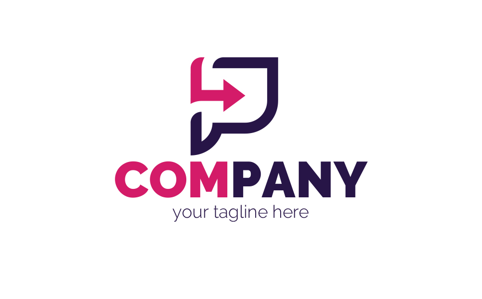 Download Шаблон логотипа "Play Logo Template" / Play Logo Template - Шаблон логотипа на тему графика letter l,letter p,social,media,marketing,video,audio,social networks,play,arrow,chat,communication,correspondence,sign,minimalism,one color,two colors,emblem