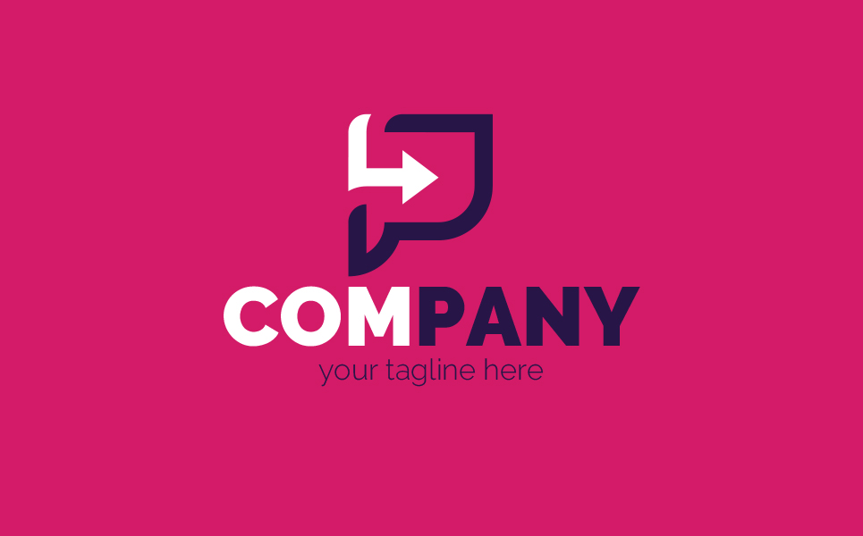 Download Шаблон логотипа "Play Logo Template" / Play Logo Template - Шаблон логотипа на тему графика letter l,letter p,social,media,marketing,video,audio,social networks,play,arrow,chat,communication,correspondence,sign,minimalism,one color,two colors,emblem