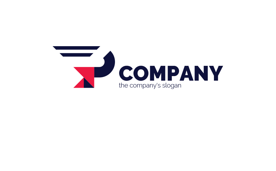 Download Шаблон логотипа "Letter P, Dynamic, Super-Speed Logo Template" / Letter P, Dynamic, Super-Speed Logo Template - Шаблон логотипа на тему графика logo,sign,letter p,speed,superhero,movement,forward,up,very fast,delivery,running,two colors