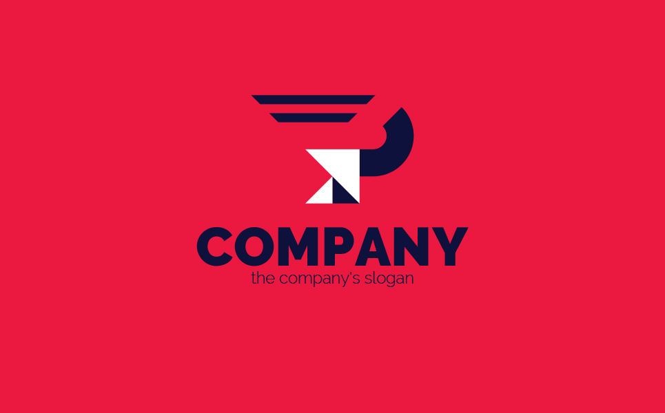 Download Шаблон логотипа "Letter P, Dynamic, Super-Speed Logo Template" / Letter P, Dynamic, Super-Speed Logo Template - Шаблон логотипа на тему графика logo,sign,letter p,speed,superhero,movement,forward,up,very fast,delivery,running,two colors