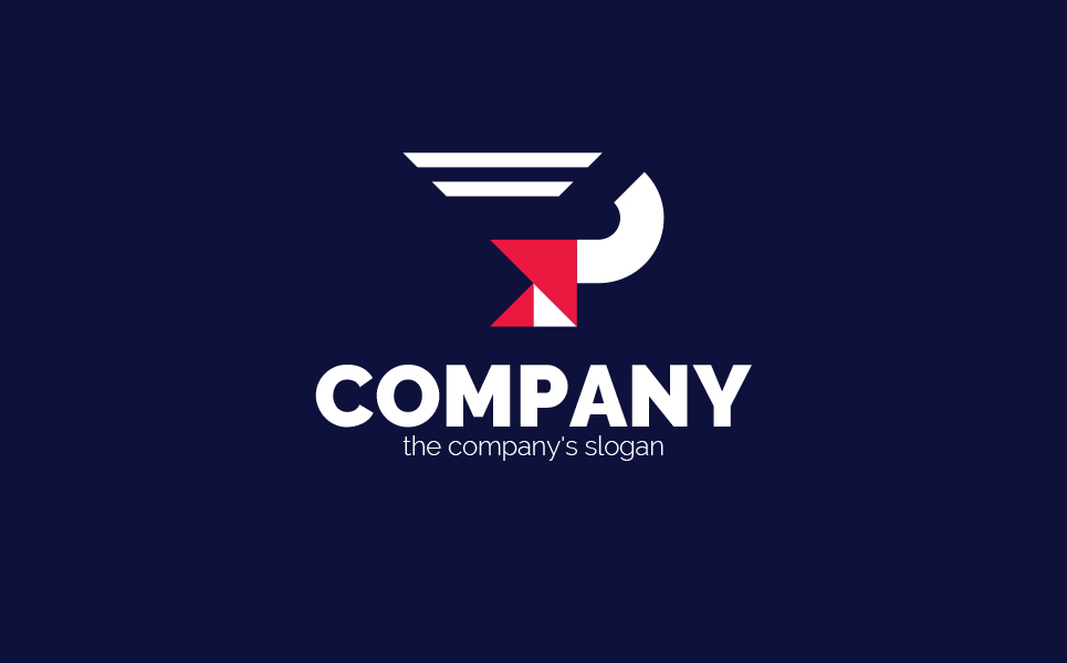 Download Шаблон логотипа "Letter P, Dynamic, Super-Speed Logo Template" / Letter P, Dynamic, Super-Speed Logo Template - Шаблон логотипа на тему графика logo,sign,letter p,speed,superhero,movement,forward,up,very fast,delivery,running,two colors
