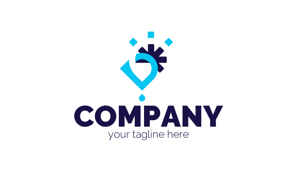 Download Шаблон логотипа "D + Snowflake Logo Template" / D + Snowflake Logo Template - Шаблон логотипа на тему графика letter d,snow,snowflake,water,drop,melt water,bottled water,cryonics,freezing,cooling,ventilation,air conditioning,winter,sign,minimalism,one color,two colors,emblem