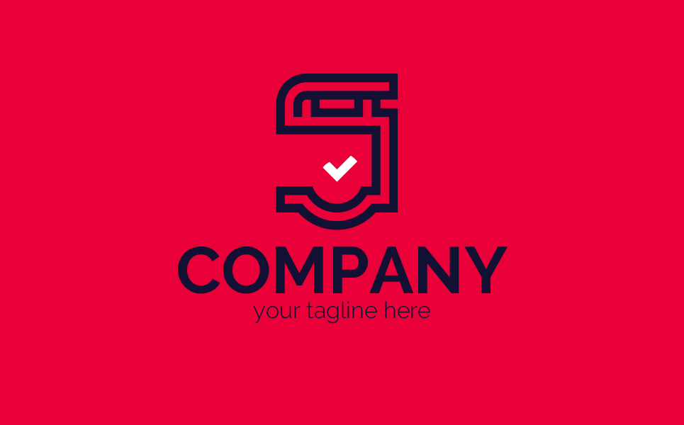 Download Шаблон логотипа "Information Sign Logo Template" / Information Sign Logo Template - Шаблон логотипа на тему графика letter s,sign,outdoor advertising,approval,pillar,facade,production,advertising,minimalism,one color,two colors,emblem