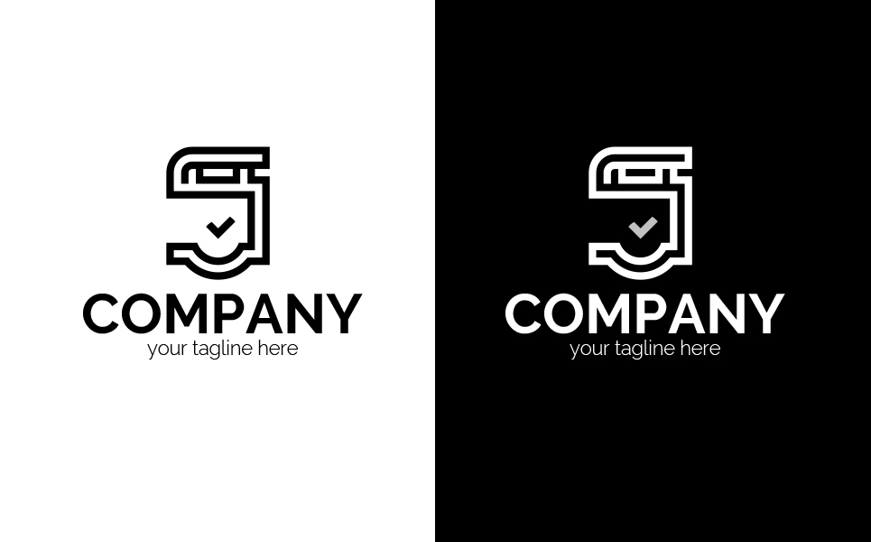 Download Шаблон логотипа "Information Sign Logo Template" / Information Sign Logo Template - Шаблон логотипа на тему графика letter s,sign,outdoor advertising,approval,pillar,facade,production,advertising,minimalism,one color,two colors,emblem