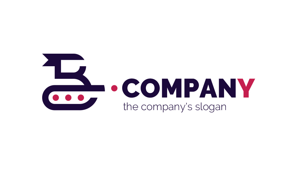 Download Шаблон логотипа "Tank Logo Template" / Tank Logo Template - Шаблон логотипа на тему графика logo,sign,two colors,emblem,dynamics,shooting,game,tank,military action,shooter,letter b,letter r,letter c