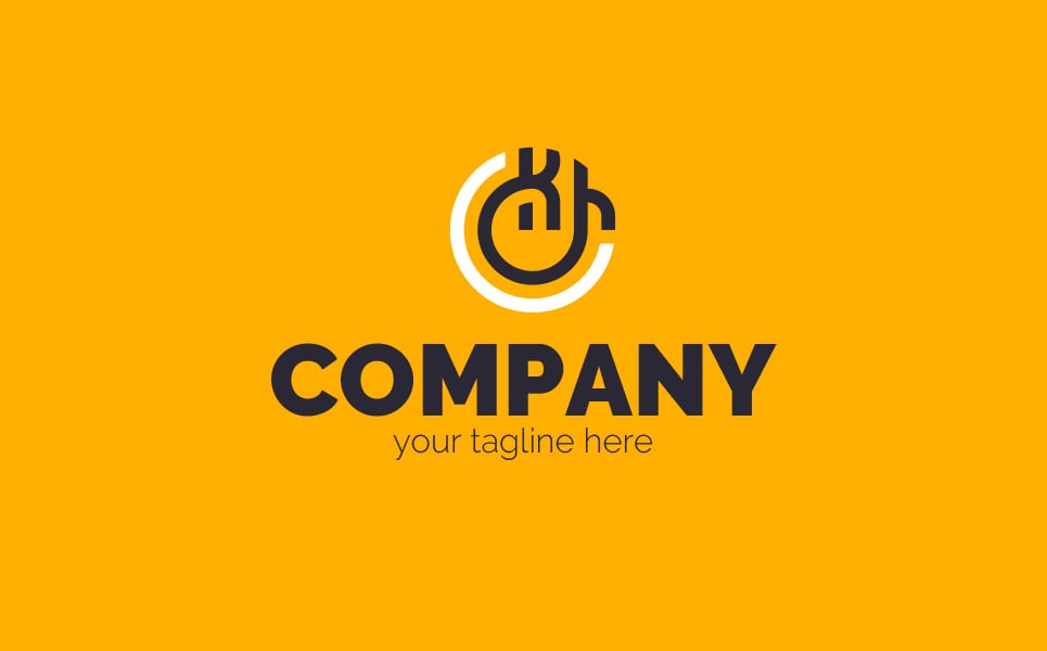 Download Шаблон логотипа "K + h + Circle Logo Template" / K + h + Circle Logo Template - Шаблон логотипа на тему графика circle,letter k,letter h,letter c,business,finance,stability,esoteric,sign,minimalism,one color,two colors,emblem