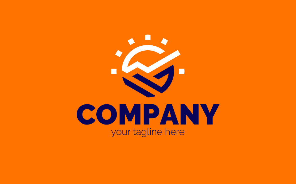 Download Шаблон логотипа "Sun, Mountains, Development Logo Template" / Sun, Mountains, Development Logo Template - Шаблон логотипа на тему графика sun,mountains,graph,circle,growth,development,business,finance,construction,personality,training,sign,minimalism,one color,two colors,emblem