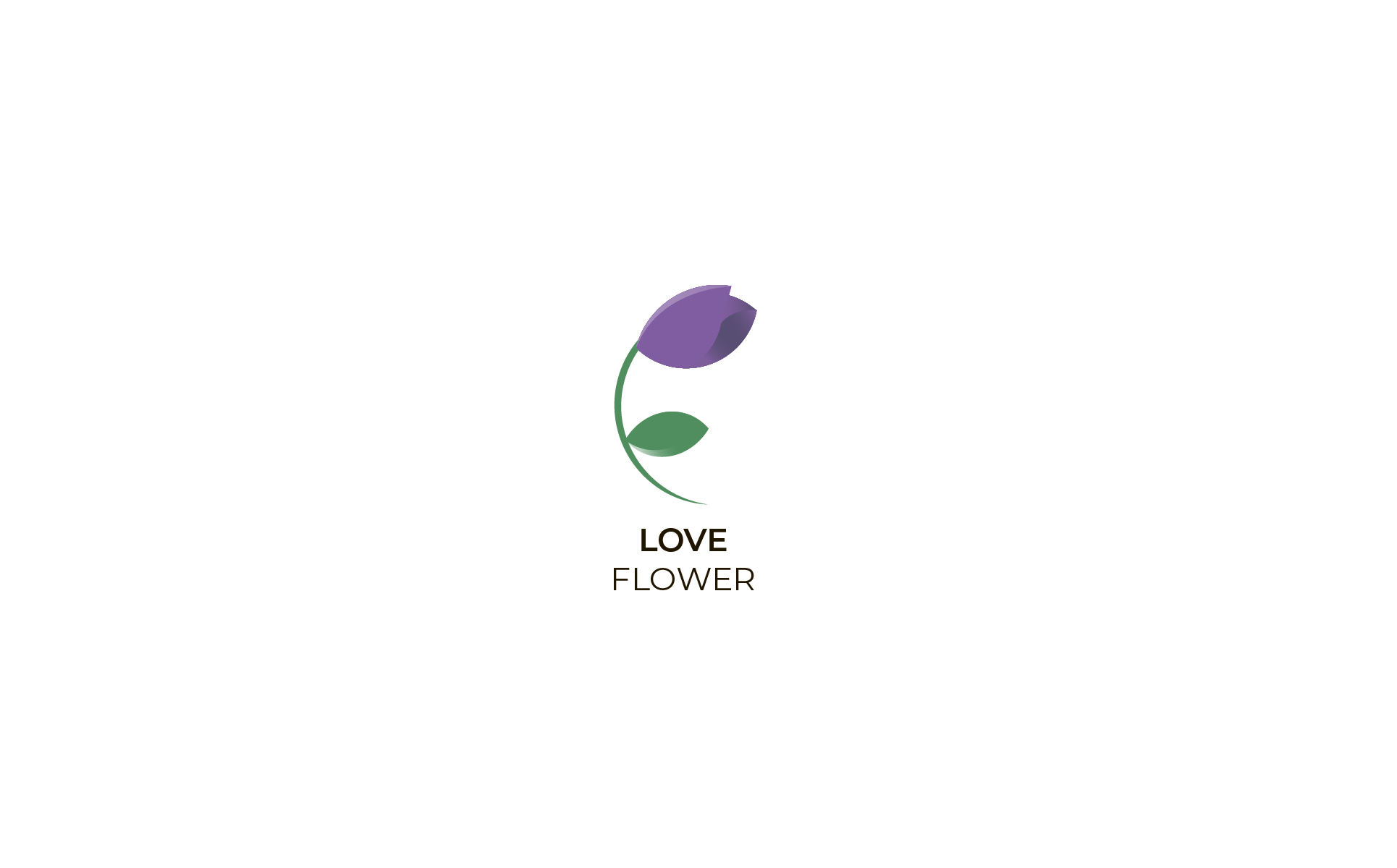 LOVE FLOWER Logó Témá Kis méretű képernyőkép LOVE FLOWER Logó sablon