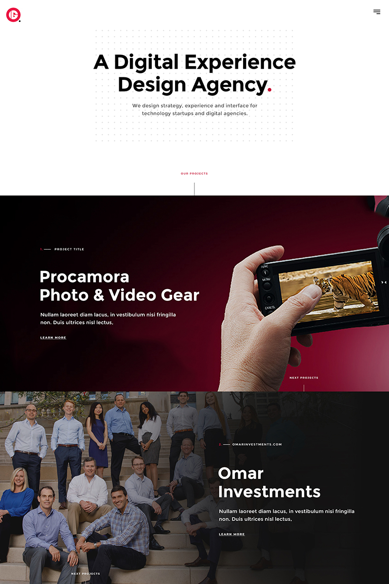 Innota Agency - Template Photoshop Screenshot Pequeno Innota Agency - Template Photoshop №82405