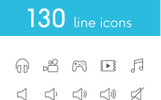 Vector Line Icons and Font Iconset Template Small Screenshot Vector Line Icons and Font Iconset Template