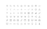 Vector Line Icons and Font Iconset Template Small Screenshot Vector Line Icons and Font Iconset Template
