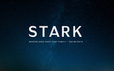Stark - A Modern Sans Serif Font šablona Malý screenshot Font "Stark - A Modern Sans Serif"