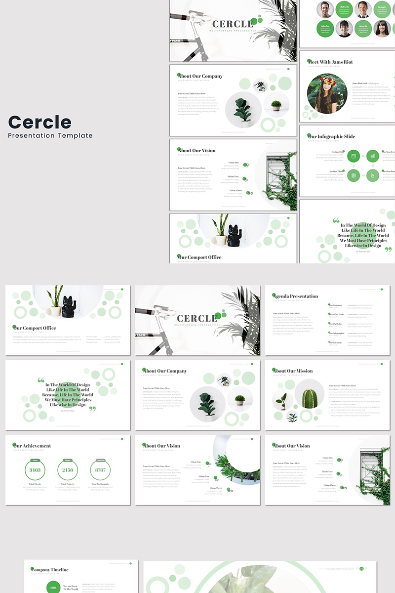 Cercle - Google Slides Template Small Screenshot Cercle - Google Slides
