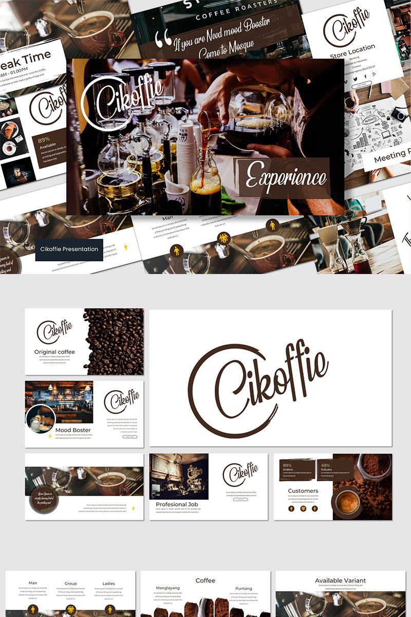 Cikoffie - Google Slides Theme Small Screenshot Cikoffie - Google Slides